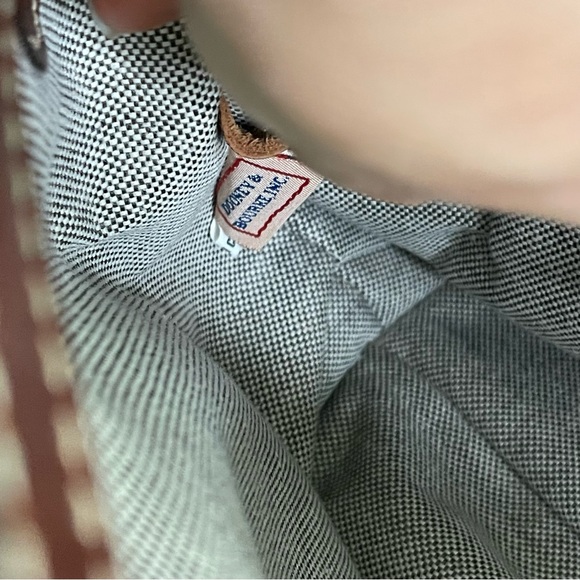 DOONEY & BOURKE Signature Mono Canvas Brown Leather Double Pocket Satchel - Picture 9 of 15